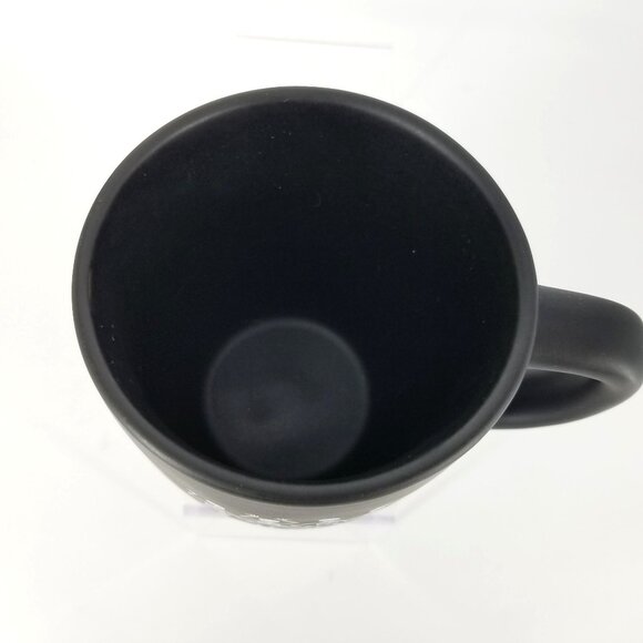 Rae Dunn Magenta Skeleton Skull Dancing Happy Halloween Mug Cup Coffee Tea Goth - Picture 4 of 10